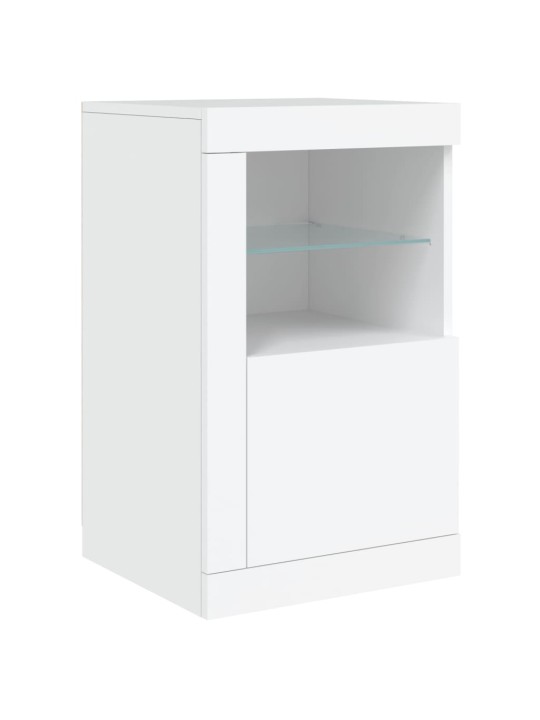 Příborník s LED osvětlením bílý 123 x 37 x 67 cm
