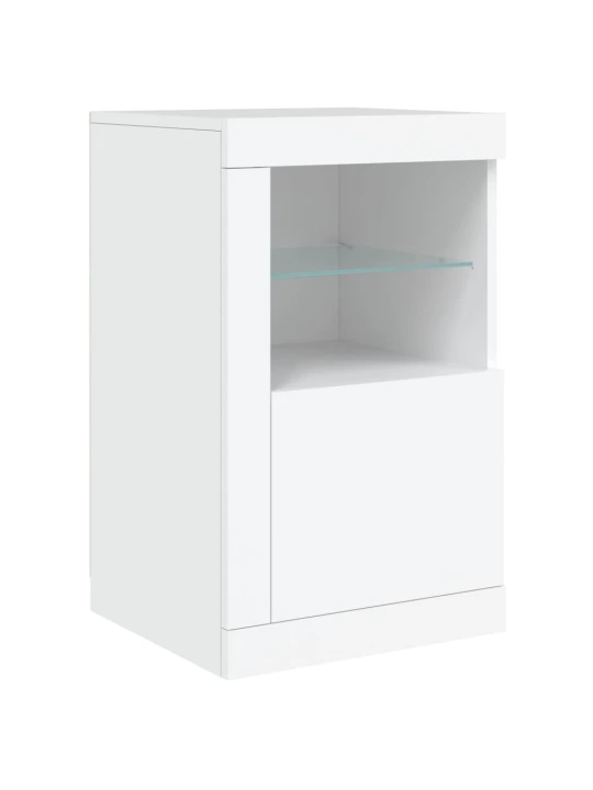 Příborník s LED osvětlením bílý 123 x 37 x 67 cm