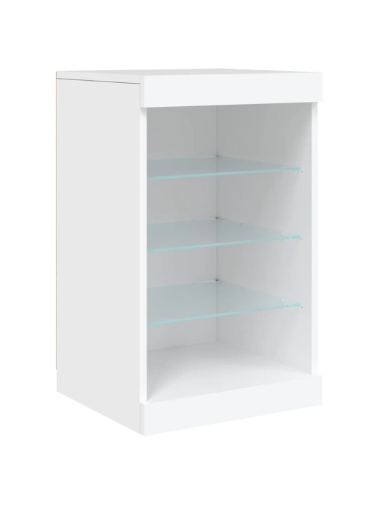 Příborník s LED osvětlením bílý 123 x 37 x 67 cm