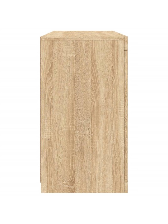 Příborník s led osvětlením dub sonoma 123 x 37 x 67 cm