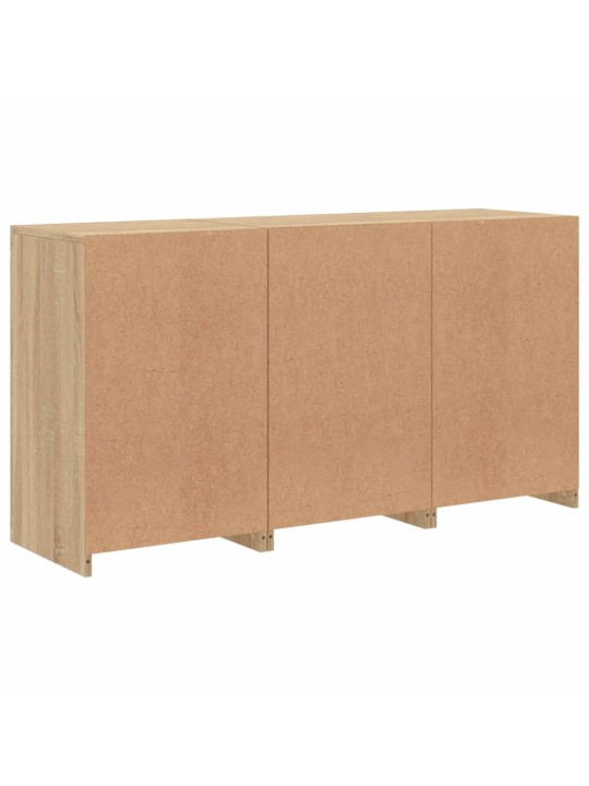 Příborník s led osvětlením dub sonoma 123 x 37 x 67 cm