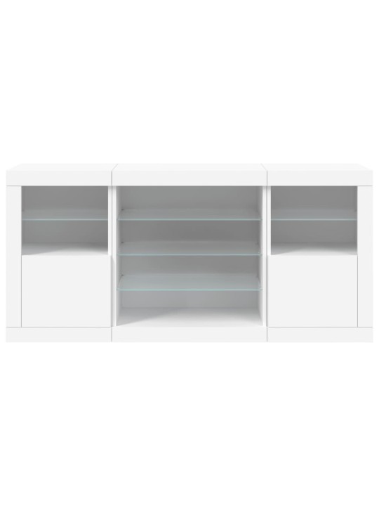 Příborník s LED osvětlením bílý 142,5 x 37 x 67 cm