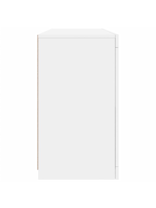 Příborník s LED osvětlením bílý 142,5 x 37 x 67 cm