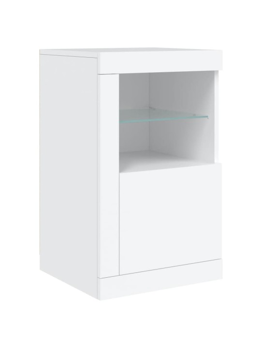 Příborník s LED osvětlením bílý 142,5 x 37 x 67 cm