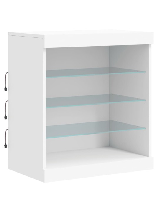 Příborník s LED osvětlením bílý 142,5 x 37 x 67 cm