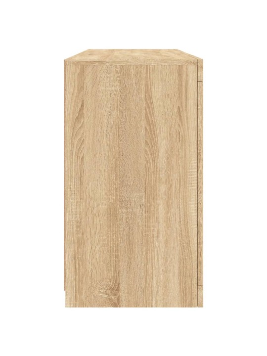 Příborník s led osvětlením dub sonoma 142,5 x 37 x 67 cm
