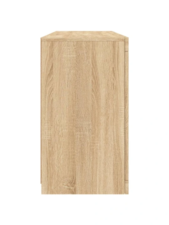 Příborník s led osvětlením dub sonoma 142,5 x 37 x 67 cm