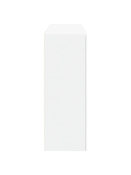 Příborníky s LED osvětlením 3 ks bílé kompozitní dřevo