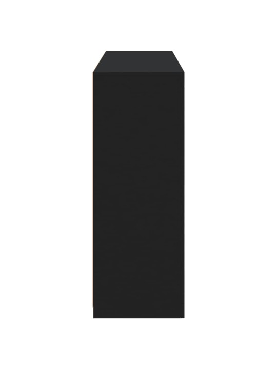 Příborníky s LED osvětlením 3 ks černé kompozitní dřevo
