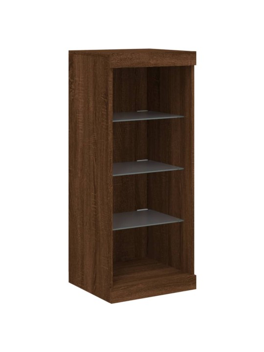 Příborníky 3 ks hnědý dub kompozitní dřevo