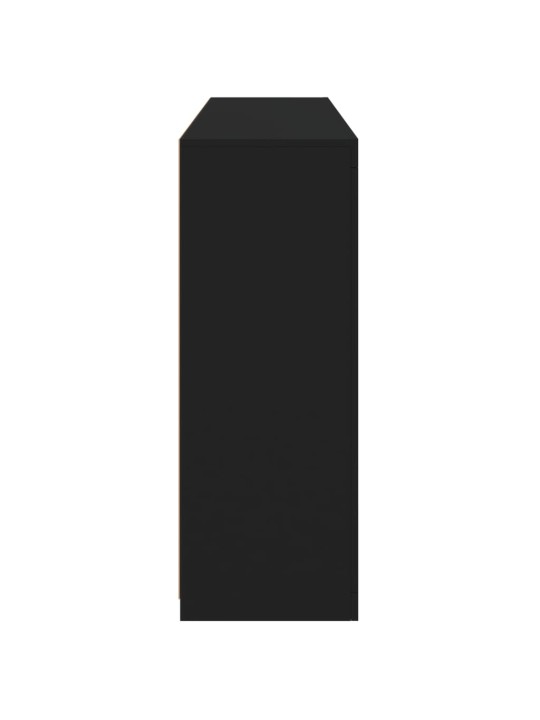 Příborníky s LED osvětlením 3 ks černé kompozitní dřevo