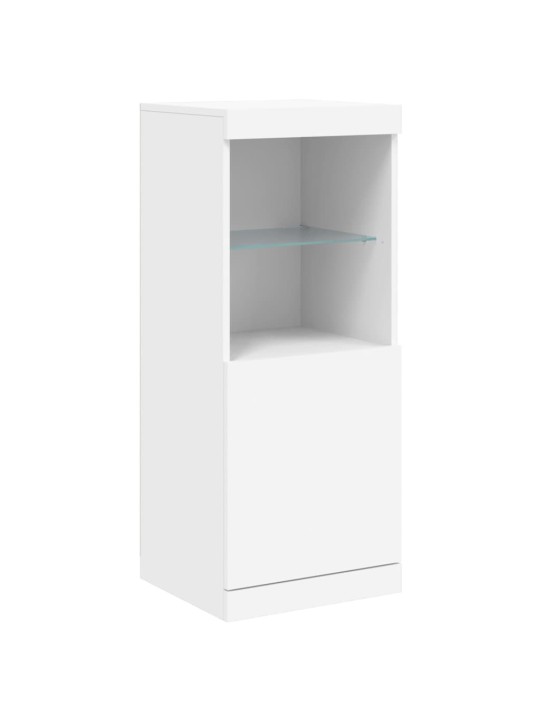 Příborník s LED osvětlením bílý 162 x 37 x 100 cm