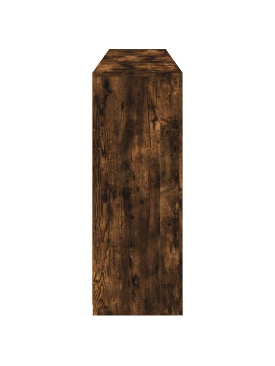Příborník s LED osvětlením kouřový dub 162 x 37 x 100 cm