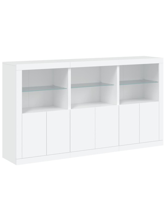 Příborník s LED osvětlením bílý 181,5 x 37 x 100 cm