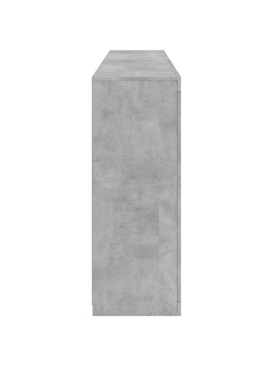 Příborník s LED osvětlením betonově šedý 181,5 x 37 x 100 cm