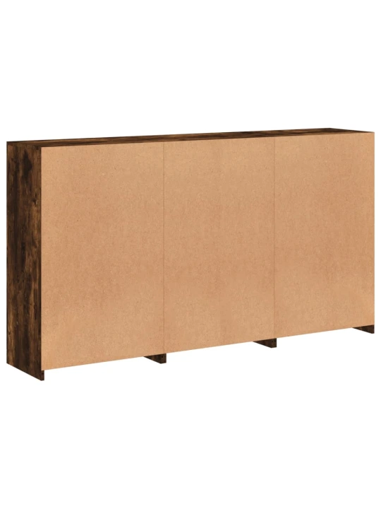 Příborník s LED osvětlením kouřový dub 181,5 x 37 x 100 cm