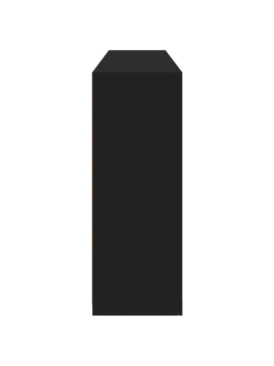 Příborník s LED osvětlením černý 162 x 37 x 100 cm