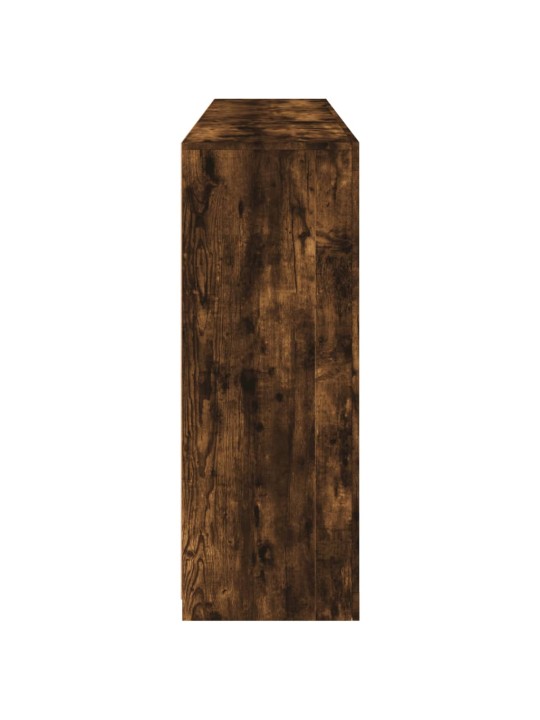 Příborník s LED osvětlením kouřový dub 162 x 37 x 100 cm
