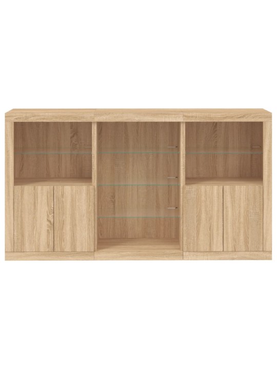 Příborník s LED osvětlením dub sonoma 181,5 x 37 x 100 cm