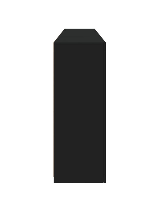 Příborník s LED osvětlením černý 202 x 37 x 100 cm