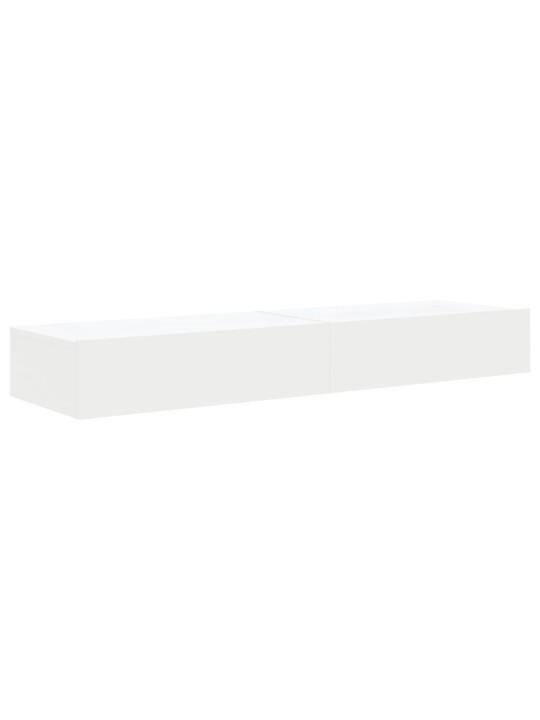 TV skříňky s LED osvětlením 2 ks bílé 60 x 35 x 15,5 cm