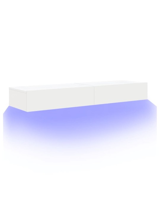 TV skříňky s LED osvětlením 2 ks bílé 60 x 35 x 15,5 cm