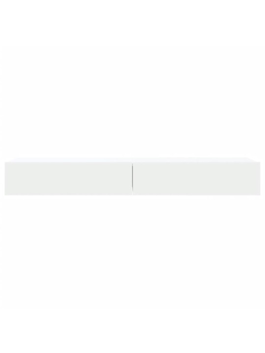 TV skříňky s LED osvětlením 2 ks bílé 60 x 35 x 15,5 cm