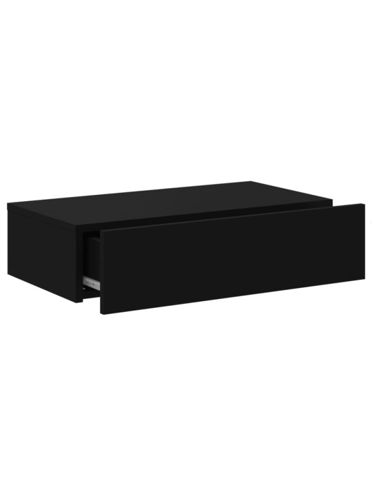 TV skříňka s LED osvětlením černá 60 x 35 x 15,5 cm
