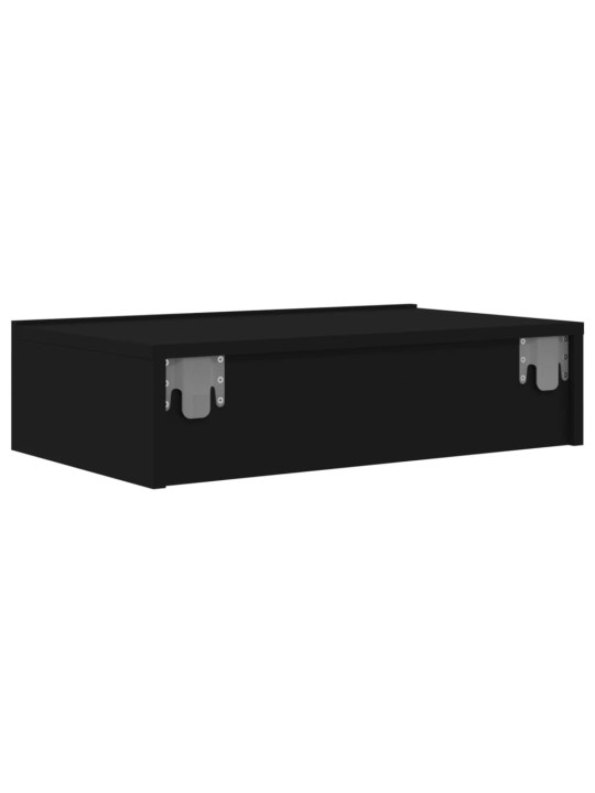 TV skříňka s LED osvětlením černá 60 x 35 x 15,5 cm