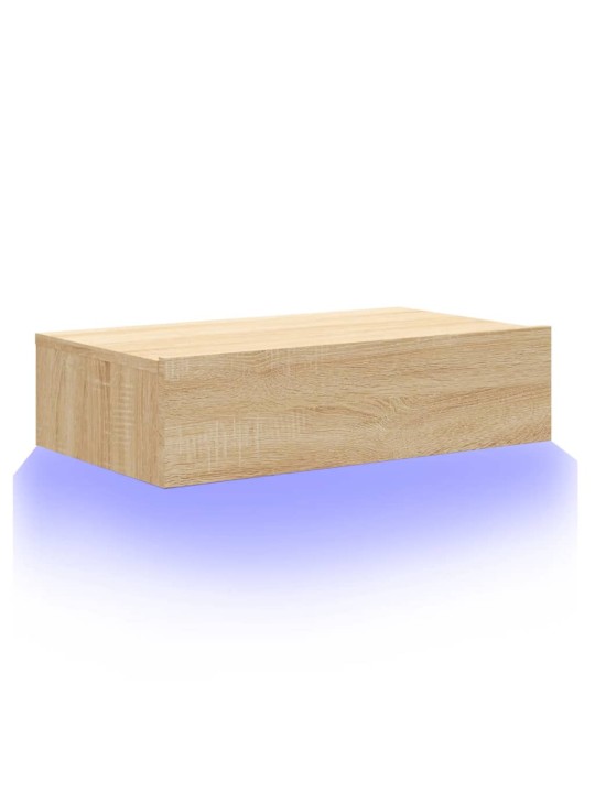 TV skříňka s LED osvětlením dub sonoma 60 x 35 x 15,5 cm