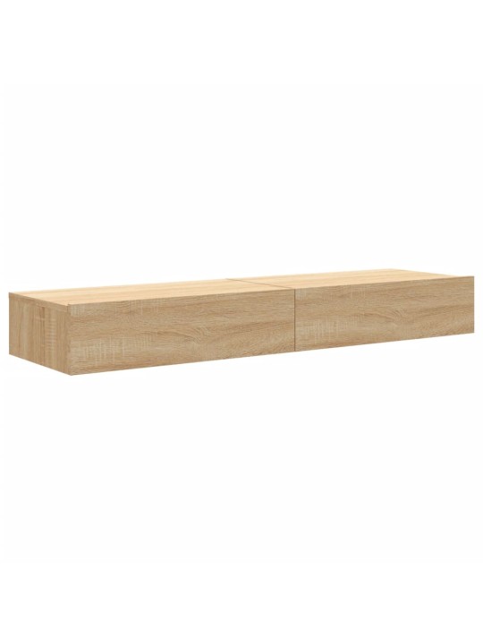 TV skříňky s LED osvětlením 2 ks dub sonoma 60 x 35 x 15,5 cm