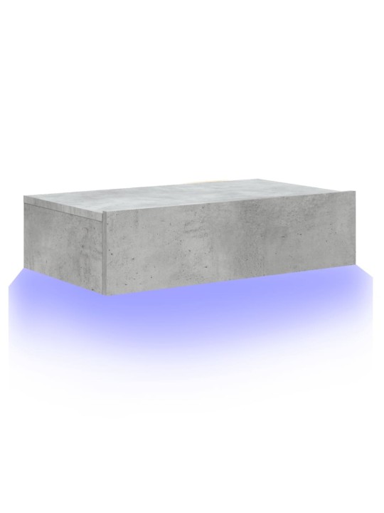 TV skříňka s LED osvětlením betonově šedá 60 x 35 x 15,5 cm