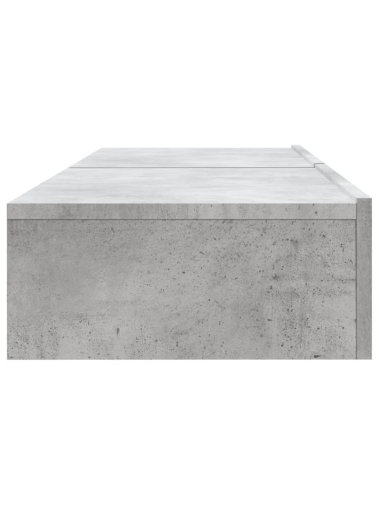 TV skříňky s LED osvětlením 2 ks betonově šedé 60x35x15,5 cm