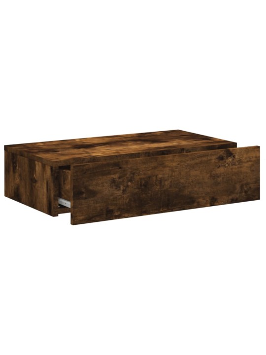 TV skříňka s LED osvětlením kouřový dub 60 x 35 x 15,5 cm