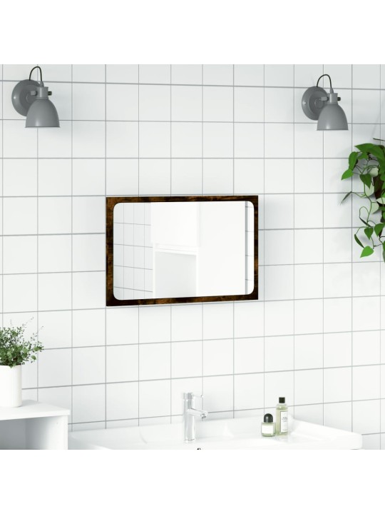 Koupelnové zrcadlo s LED dub sonoma 60 x 8,5 x 38 cm kompozit