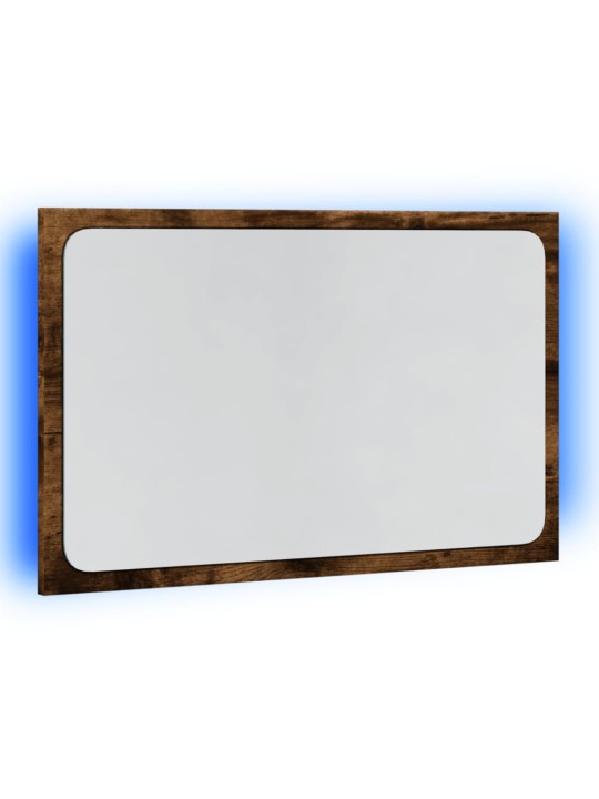 Koupelnové zrcadlo s LED dub sonoma 60 x 8,5 x 38 cm kompozit
