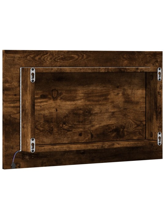 Koupelnové zrcadlo s LED dub sonoma 60 x 8,5 x 38 cm kompozit