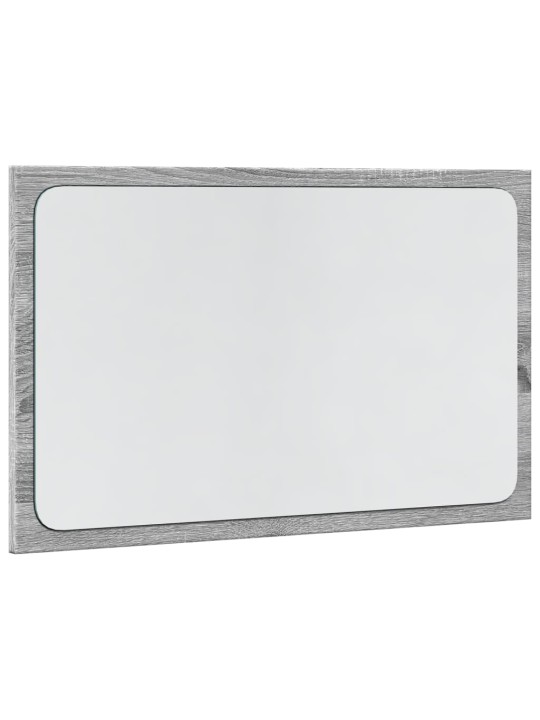 Koupelnové zrcadlo s LED šedé sonoma 60 x 8,5 x 38 cm kompozit
