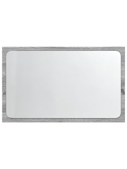 Koupelnové zrcadlo s LED šedé sonoma 60 x 8,5 x 38 cm kompozit