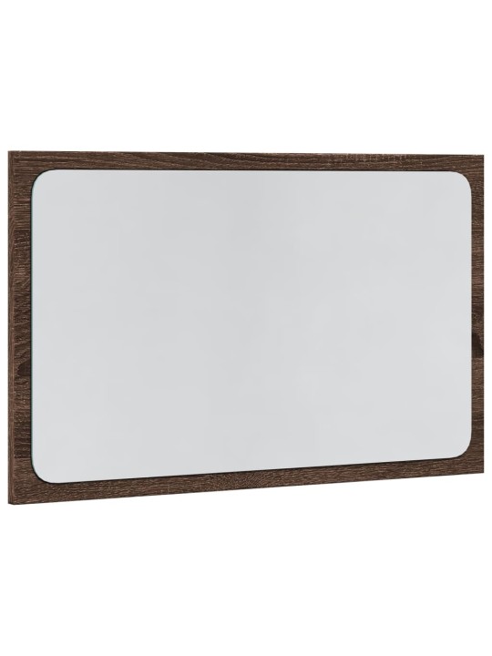 Koupelnové zrcadlo s LED hnědý dub 60 x 8,5 x 38 cm kompozit