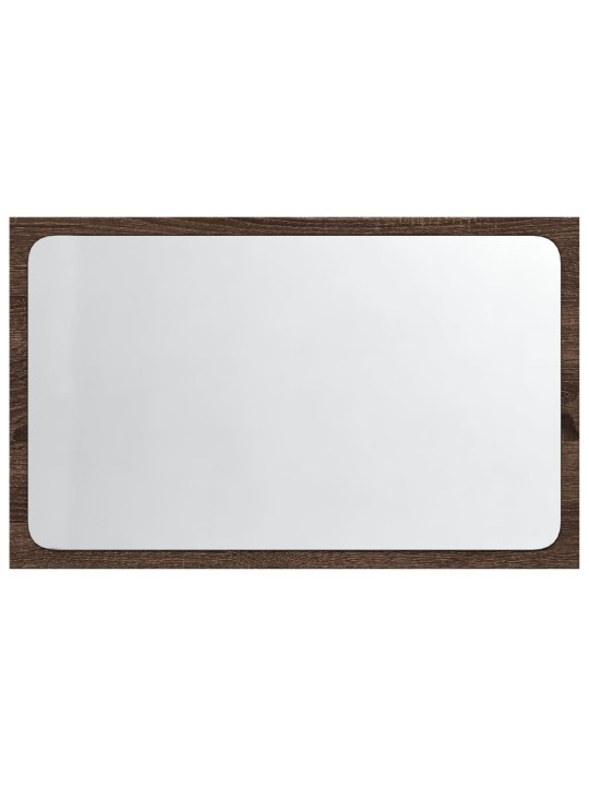 Koupelnové zrcadlo s LED hnědý dub 60 x 8,5 x 38 cm kompozit