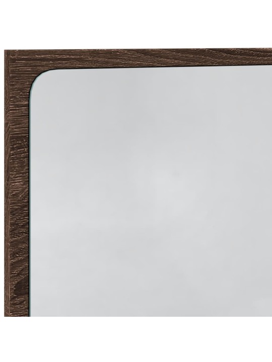 Koupelnové zrcadlo s LED hnědý dub 60 x 8,5 x 38 cm kompozit