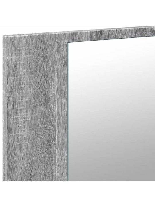 LED koupelnová skříňka se zrcadlem šedá sonoma 80x12x45cm akryl