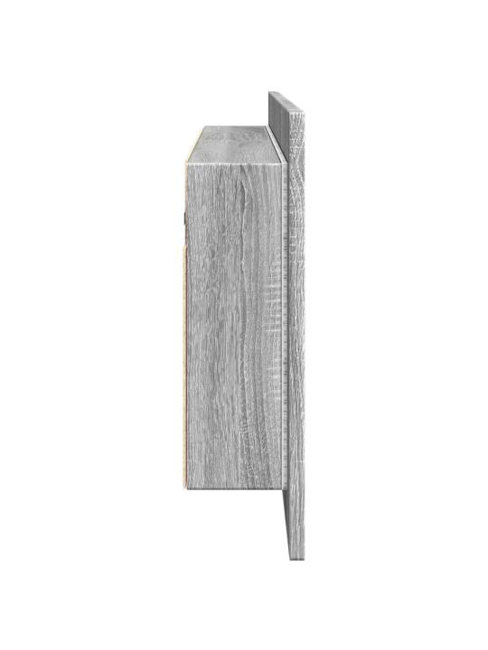 LED koupelnová skříňka se zrcadlem šedá sonoma 100 x 12 x 45 cm