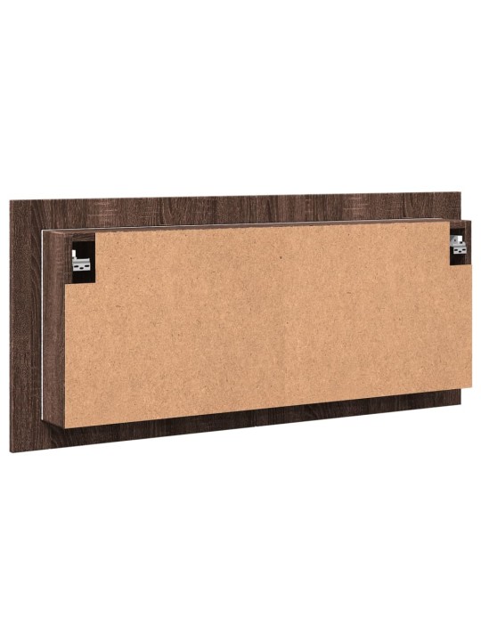 LED koupelnová skříňka se zrcadlem hnědý dub 100 x 12 x 45 cm