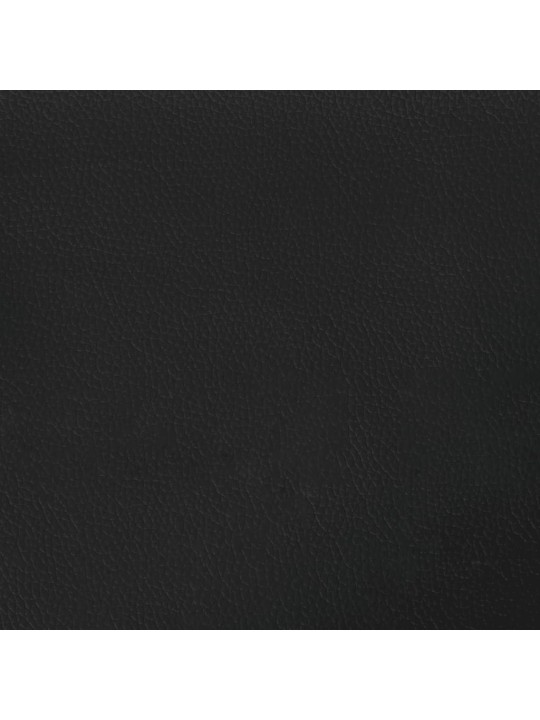 Rám postele s čelem černý 80 x 200 cm umělá kůže