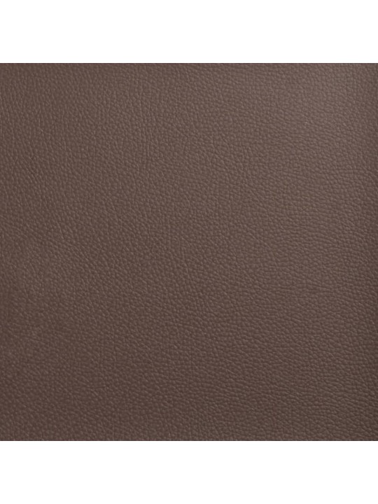 Rám postele s čelem hnědý 80 x 200 cm umělá kůže