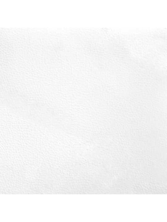Rám postele s čelem černý a bílý 90 x 200 cm umělá kůže