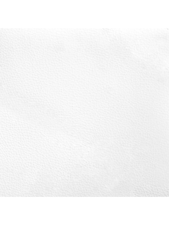 Rám postele s čelem černý a bílý 100 x 200 cm umělá kůže