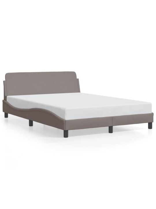 Rám postele bez matrace taupe 120 x 200 cm textil